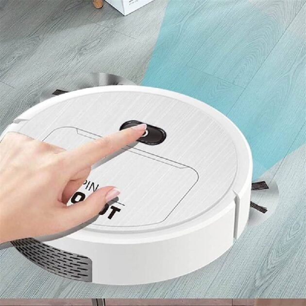 مكنسة كهربائية روبوتية ذكية - مكنسة كهربائية لاسلكية 3 في 1